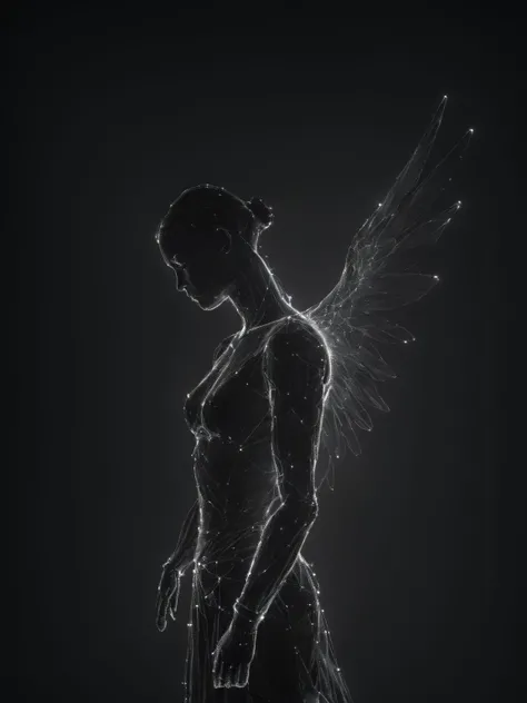 dataviz style,black and white network data visualization in the shape of angel,masterpiece,hyper detailed,unreal engine,<lora:dataviz_style_xl_v1>,<lora:artfullynenstudi_sdxl_v1:0.8>,