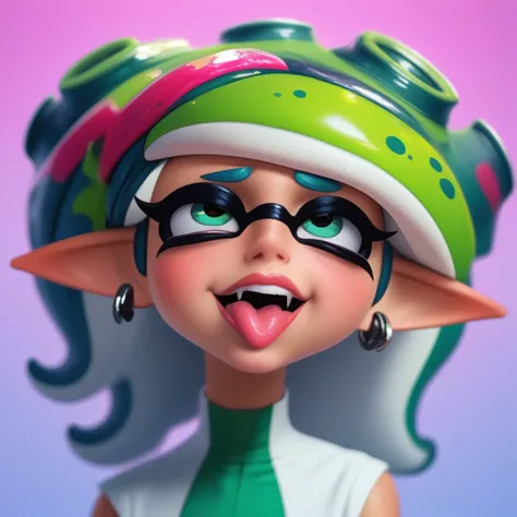 score_9, rating_safe, solo, octoling, splatoon, ahegao, (lips, eyeliner:0), depth of field,