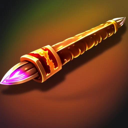 [rpgicondiff:4] a picture of a fire dagger