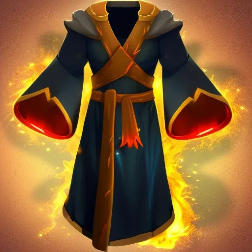 [rpgicondiff:4] a fire wizard robe