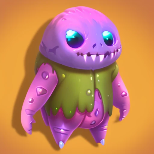 [rpgicondiff:0.15] a cute monster, stylized, digital painting, dumb, insect