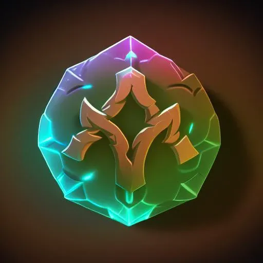a glowing magic rune symbols, game art, 2d game art, an ambient occlusion render, view from above