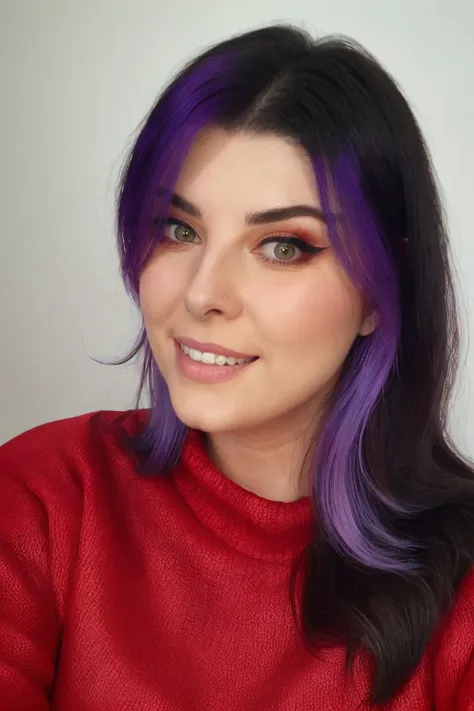 4llux, face closeup, red sweater <lora:4lluux-v2-000001:1>