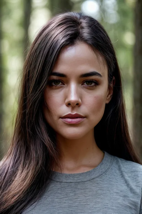 perfect cinematic shoot of a beautiful woman (EP4dr14n4Ug4rt3:.99), a woman standing at a forest edge, perfect high ponytail, wearing sexy burgundy (compressions shirt), (eclipse in background:1.2), (detailed background:1.1), (face focus), modelshoot style, (extremely detailed CG unity 8k wallpaper), professional majestic (photography by Roberto Ferri:1.1), 24mm, exposure blend, hdr, extremely intricate, High (Detail:1.1), dramatic, soft cinematic light, (looking at viewer), (detailed pupils),8k, highly detailed, rich environment, 4k textures, soft cinematic light, elegant, ((((cinematic look)))), soothing tones, insane details, hyperdetailed, ("Dreams into reality with SDKoh!":1.1), (epiCPhoto)