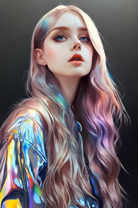 iridescent painting, prismatic, holographic, chromatic aberration, fashion illustration
Masterpiece, best quality, 1girl, <lora:kwFemale_Beta40-SDXL_v1:1>,