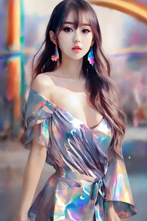 iridescent painting, prismatic, holographic, chromatic aberration, fashion illustration
Masterpiece, best quality, 1girl, <lora:kwFemale_Beta40-SDXL_v1:1>, asian,waifu,cleavage