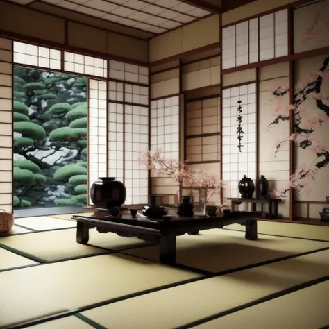 Japanese style living room <lora:Japanese_living_room:0.7>