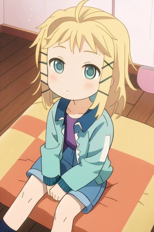 masterpiece, consistent background, indoors, <lora:Black_bullet tina sprout_v2:1> tina sprout, sitting on sofa, drone pov, dutch angle, from above, looking at viewer 
<lora:denim_shorts_v0.2:1> denim shorts