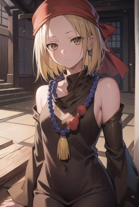 annakyouyama, <lyco:annakyouyama-lyco-nochekaiser:1>,
anna kyouyama, blonde hair, short hair, (brown eyes:1.7),
BREAK bandana, beads, black dress, dress, prayer beads,
BREAK looking at viewer, full body,
BREAK indoors, shrine,
BREAK <lyco:GoodHands-beta2:1>, (masterpiece:1.2), best quality, high resolution, unity 8k wallpaper, (illustration:0.8), (beautiful detailed eyes:1.6), extremely detailed face, perfect lighting, extremely detailed CG, (perfect hands, perfect anatomy),