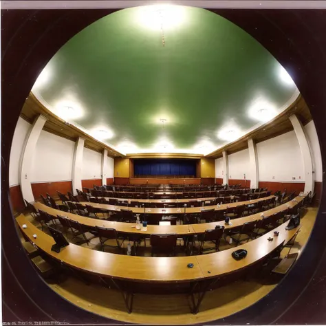 <lora:fisheye2:1>, fisheye,
old soviet university building main conference hall