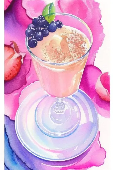 crl_fd6 style, ((watercolor)) symmetrical, centered, pastel colors, ice cream cup, dripping chocolate from sides, vanilla, fruits at side, fruit at top, flowers, petals, concept art, paint splatter, intricate details. Highly detailed, [dripping:0.5], Trending on artstation, Dunch,