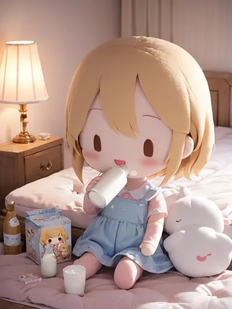 fu1fu,character doll,chibi,.drinking milk,bed,bedroom,.masterpiece,best quality,highres,delicate details,.,
<lora:fufu_xl:1>,