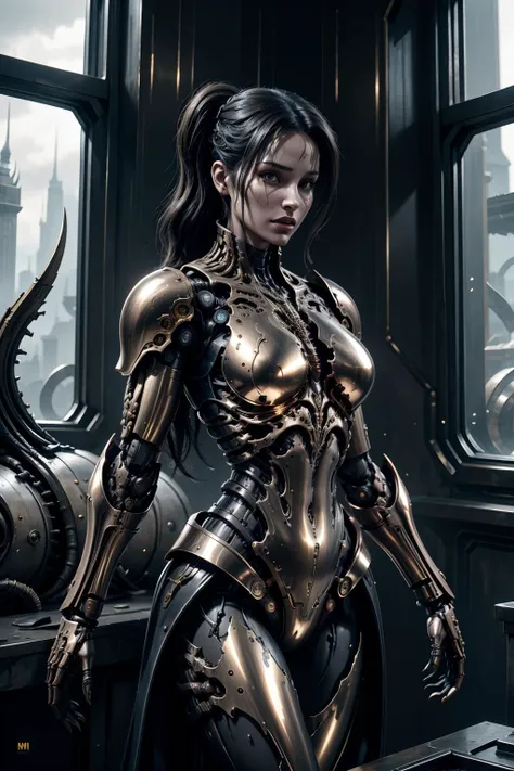 <lora:Golden_Paradigm:0.8> goldenparadigm lara croft, metallic venom armor inspired by warhammer 40k <lora:add_detail:0.25> <lora:realistic:0.25>  <lora:waterVFX:0.25>