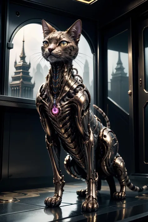 goldenparadigm ascended cat, corrupted <lora:realistic:0.5> <lora:add_detail:0.5> <lora:Golden_Paradigm:0.8>