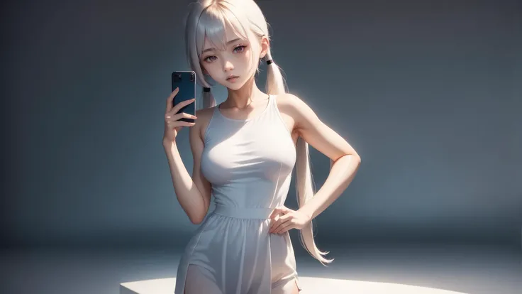 score_9, score_8_up, score_7_up, score_6_up, <lora:Anime Style LoRA XL:0.8>,, 1girl, 1girl, ayanami \(azur lane\), azur lane, twintails, thighhighs, She stands with one hand on her hip, the other holding a phone., Expressionless: A face that reveals no emotion, maintaining a neutral appearance., The prolonged drought led to water shortages and agricultural losses.,, big breasts, slim body, (an extremely delicate and beautiful), kawaii, cute, small face, large breasts,, (HQ, masterpiece, best quality, ultra-detailed), cinematic lighting, Intricate, High Detail, Sharp focus, dramatic, masterpiece, best quality, ultra-detailed, detailed, detailed body, detailed face, good anatomy, perfect hands, perfect fingers, perfect face, perfect human body,,
