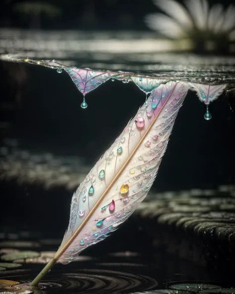 1Female, (masterpiece:1.2), best quality, multicolored, masterpiece, best quality, ((an extremely delicate and beautiful)), floating, (detailed wet clothes), (detailed light), feather, nature, (sunlight), river, floating palace, beautiful and delicate water, (bloom), (shine), colorful, dynamic vivid colors, panorama, landscape, Colorful portraits, dynamic lighting.