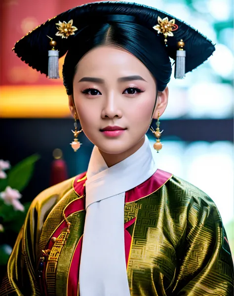 Masterpiece, absurdres,award winning photo, extremely detailed, amazing, fine detail, extremely detailed eyes and face, by lee jeffries nikon d850 film stock photograph 4 kodak portra 400 camera f1.6 lens rich colors hyper realistic lifelike texture dramatic lighting unrealengine trending on artstation cinestill 800 tungsten,
qingchao, a woman in a traditional chinese dress posing for a picture , woman wearing a qingchao_dress, (qingchao_haircut, qingchao_scarf, qingchao_claw:1.3),
<lora:QingChao:0.9>