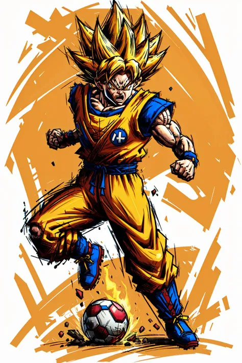 Highly detailed, High Quality, Masterpiece, (1boy, solo:1.5), Mario Striker Style, <lora:MarioStrikerStyle-06:0.8>, angry, full body, son_goku, super_saiyan, yellow_hair, yellow_aura,
<lora:Char_DragonBall_SonGoku:0.6>, (detailed face and eyes:1.4)