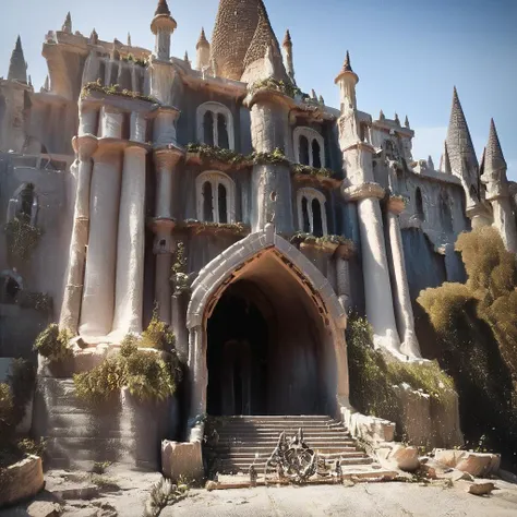 score_9, score_8_up, score_7_up, score_6_up, score_5_up, score_4_up,source_photorealistic,raw photo,cinematic shot,detailed,rating_safe,a dragon standing in front of a castle,no humans, <lora:PonyrealisticXLlite:1>