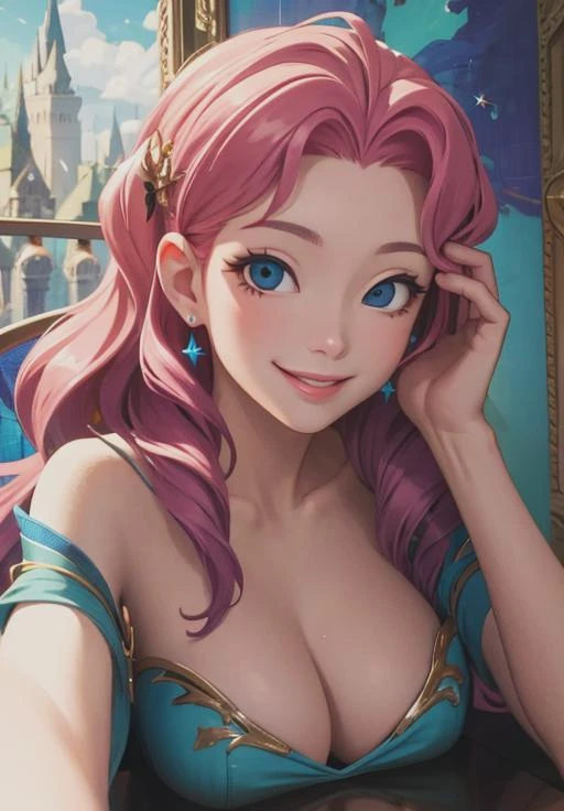 <lora:seraphine:0.8>, seraphine, smirk, seductive smile, portrait,, (magical, magnificent, masterpiece:1.3)