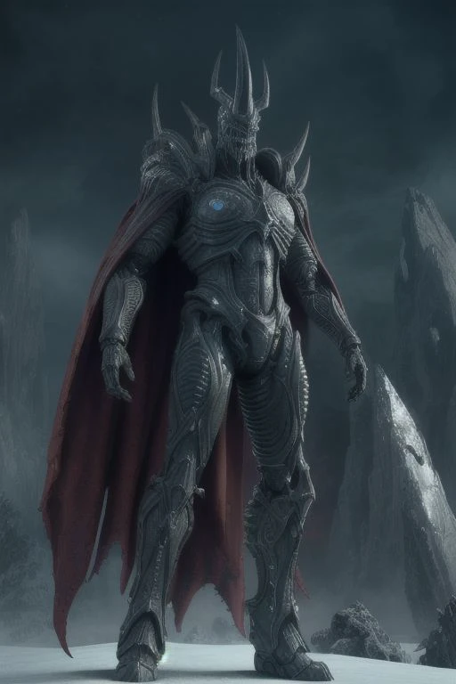 illustration,
full body,
Lich King,
titan,
god,
giant,
tall,
tail,
cape,
robot,
hybrid,
red skin,
steam punk,
cyberg,
red flesh,
claws,
muscular,
sauron,
XENO,
military uniform,
combat suit,
exoskeleton,
red and yellow green colors,
background blue mist,
action pose,
looking at viewer,
dynamic light,
ultra detail,
full detail,
8k best quality,
realistic, 8k,
micro intricate,
masterpiece,
blizzard