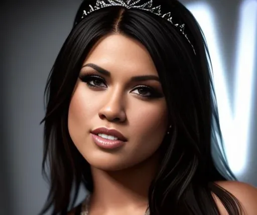 evaangelina is a disney princess,  masterpiece, best quality, highest quality, cinematic lighting, (volumetric lighting), ((detailed princess attire, crown)), ultra realistic, photorealistic, sharp focus, absurdres, (HDR:1.2), (high contrast), photograph, detailed and intricate, instagram, portrait, highly detailed, digital painting, artstation, concept art, smooth, sharp focus, illustration, cinematic lighting, Style-Princess,