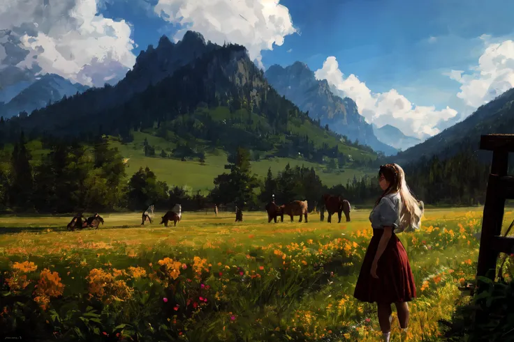 masterpiece, best quality, ultra high res, beautiful, visually stunning, elegant, incredible details, award-winning art, <lora:jkrz - JakubRozalski-000006:0.65>, jkrz, <lora:LowRA:0.25> , <lora:add_detail:0.4> , fantasy theme,
