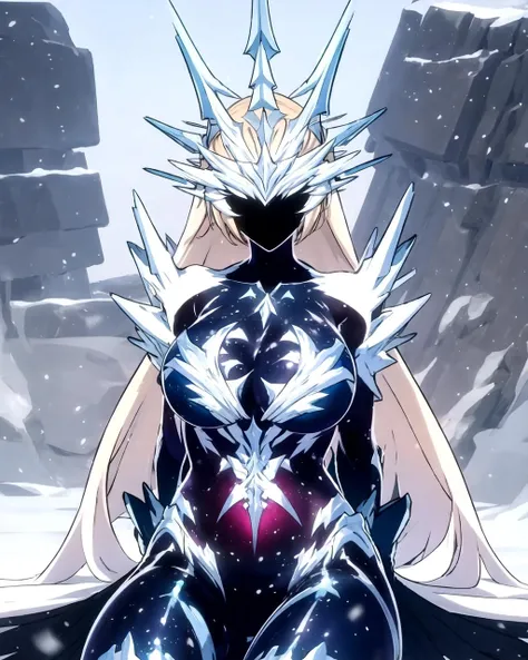 (Ice Fur), (Ice Skin), (1 Ice Statue), Ice Statue Renamon, Female, Fountain Square, Snowstorm, Restrained, Bondage, Orgasm, On the Verge of Orgasm, Orgasm Face, ?????? String, Top Quality , highly detailed, 4k, 8k, high resolution, absurd resolution, (masterpiece)