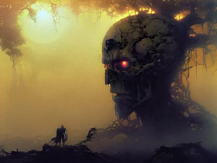 Cyborg and tree, beksinski style, ajanicki style, mike deodato style <lora:ajanicki:0.6> <lora:mike_deodato_xl_v1:0.6> <lora:sdxl_lora_beksinski:0.6>
raw, dslr, 8k uhd