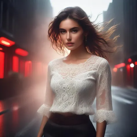 (Gorgeous Photo:1.3) of (Ultra detailed:1.3),16k, masterpiece, ((ultra detailed:1.1)), natural skin texture, 16k textures, cinematic look, intricate,waist insane a photograph of photo of young [woman:Ana de Armas:0.4] , weather, wind, new york street,woman wearing airy lace shirt,full body, one small red rose in hair, Ultra-Wide, ultra realistic, photo, raw, studio light , red light from behind, epic (photo, studio lighting, hard light, sony a7, 50 mm, matte skin, pores, colors, hyperdetailed, hyperrealistic), fantasy style
