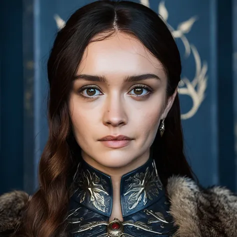 Skin texture, Closeup portrait photo of a stunning young woman dressed as a highborn noble from game of thrones,f /2.8, Canon, 85mm,cinematic, high quality, looking at the camera, olxcke,  <lora:olcooke_juggerX_xl_1_st_wocap_merger_97_99_66_028_042_03-olxcke:1>