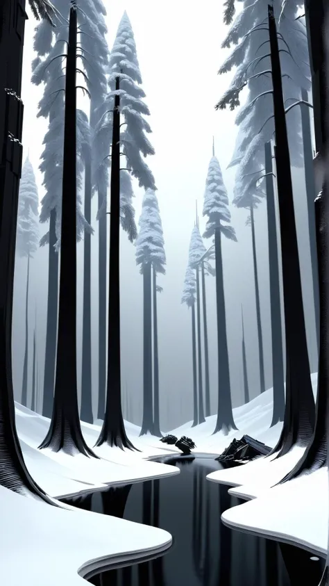 <lora:GalacticEmpireStyleXL:1>GalacticEmpireStyle a hyper-detailed 3d render like a Oil painting of beautiful-illusions of the Taiga ecosystem, surrealism!!!!! surreal concept art, lifelike, photorealistic, digital painting, aesthetic, smooth, sharp focus, Artstation HD, by Greg Rutkowski, Chris Tulloch McCabe, Valentina Remenar and Asher Duran,, white (star wars empire style:0.7), 24mm, (analog, cinematic, film grain:1.3), Bokeh DOF, (Masterpiece:1.3) (best quality:1.2) (high quality:1.1)