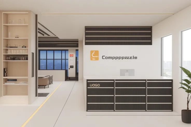 best quality, high quality,masterpiece, real, realistic, super detailed,full detail,4k,8k,interior,indoor,potted plant, computer,windows,Nayuta_Area_Reception,no humans, <lora:Area_Reception:0.6>