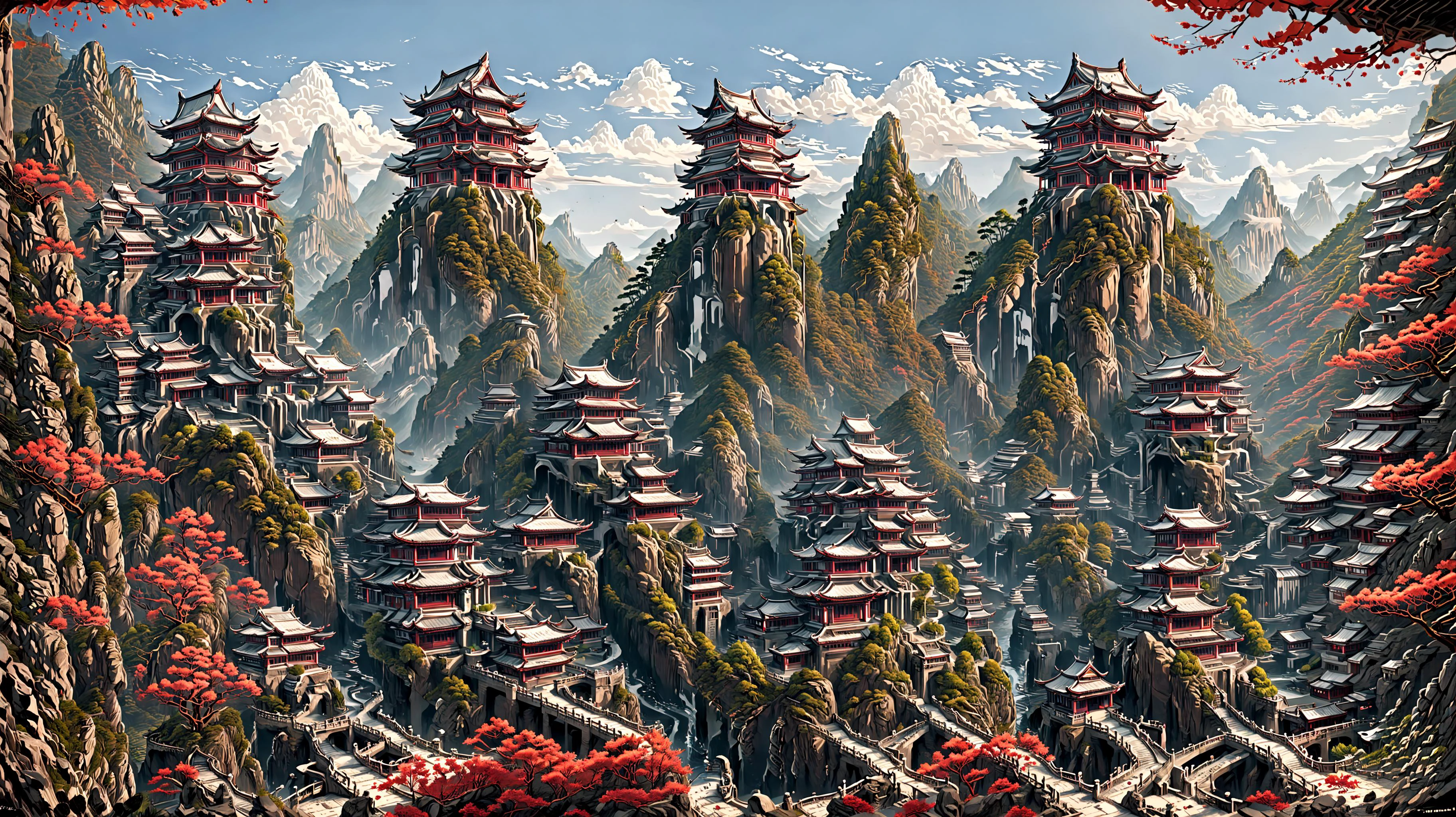 chrometech,detailed buildings chrometech,chinese theme, Bloodstainedai,extremely detailed CG unity 16k wallpaper:1.3), (nonrepresentational art,vivid color, wide angle, visual kei,very rough strip:1.3), style of decadent illustrations,meiji art, pixelated chaos,lith printing, ultra high res, sharp
<lora:GermanExpressionism:0.8> <lora:xl_more_art-full_v1:0.8>, , <lora:Bloodstained-XL-V1:0.8>, <lora:Chrome_Tech_XL:0.8> , <lora:add-detail-xl:0.8>