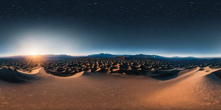 360panorama,As the sun dips below the horizon,the desert comes alive with a kaleidoscope of colors. Sand dunes stretch endlessly towards the horizon,their graceful curves sculpted by the winds of time. A solitary cactus stands sentinel amidst the vast expanse,its spiny arms reaching towards the fading light. In the distance,jagged mountains rise from the earth,their rugged peaks painted in hues of orange and red by the dying embers of the day. A coyote's haunting howl echoes through the desert,a reminder of the untamed beauty that thrives in this harsh yet enchanting landscape. Here,under the vast canopy of stars,one can't help but feel a sense of awe and reverence for the natural world.,
complex background,masterpiece,visually stunning:1.5,evocative,best quality,intricate and very detailed:1.5,professionally graded colors,hyper-detailed:1.8,cinematic design:1.5,very detailed image,hyperealistic,realistic art style,photorealism,dynamic lighting,light rays,detailed background,cinematic lighting,cinematic angle,very aesthetic,ultra detailed,intricate details,semi realistic,best quality,realistic,photo realistic,dramatic lighting,detailed lighting,realistic photo,[[volumetric lighting, dappled lighting]],
((vignette)),highly detailed,moody,epic,gorgeous,film,atmospheric haze,Ultra High Resolution,wallpaper,8K,Rich texture details,hyper detailed,detailed background,dramatic angle,epic composition,dynamic lighting,award winning photo,
complex background,caustics,optics,surreal,magic,perfect anatomy,best resolution,best quality,highres,realistic photo,professional photography,professional color grading,cinematic angle,reflection lights,closed up,many details,extreme detailed,full of details,life-like details,cinematic,dramatic,dynamic,extremely refined lines and and shapes,extremely refined details on objects,sharp details,wide range of colors,many details everywhere,raytracing,antialiasing,Realistic soft shadows,Low saturation colors,insane quality,insane resolution,Insane details,masterpiece,8k,4k resolution,<lora:HMSGèªæXL2-000010:1>,