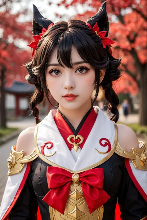 1girl ganyu \(genshin impact\) realistic style, cosplay