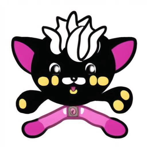 white background, no humans, pokemon \(creature\), cat <lora:yuru_kyara:1.0>