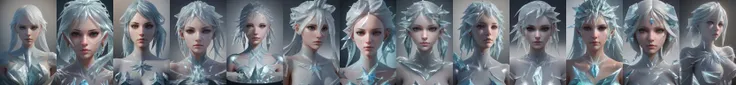 3D render flowing ice, portrait, focus on face, complex, extremely detailed , elegant, CG, (an extremely delicate and beautiful girl), incredibly absurdres, best quality,concept art