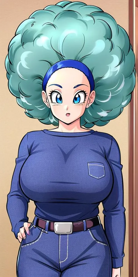<lyco:buruma_brief_olderV3:0.7>,buruma_brief_older, buruma_dbz_afro, standing, solo, large_breasts, masterpiece, best quality, detailed face, detailed eyes, highres,