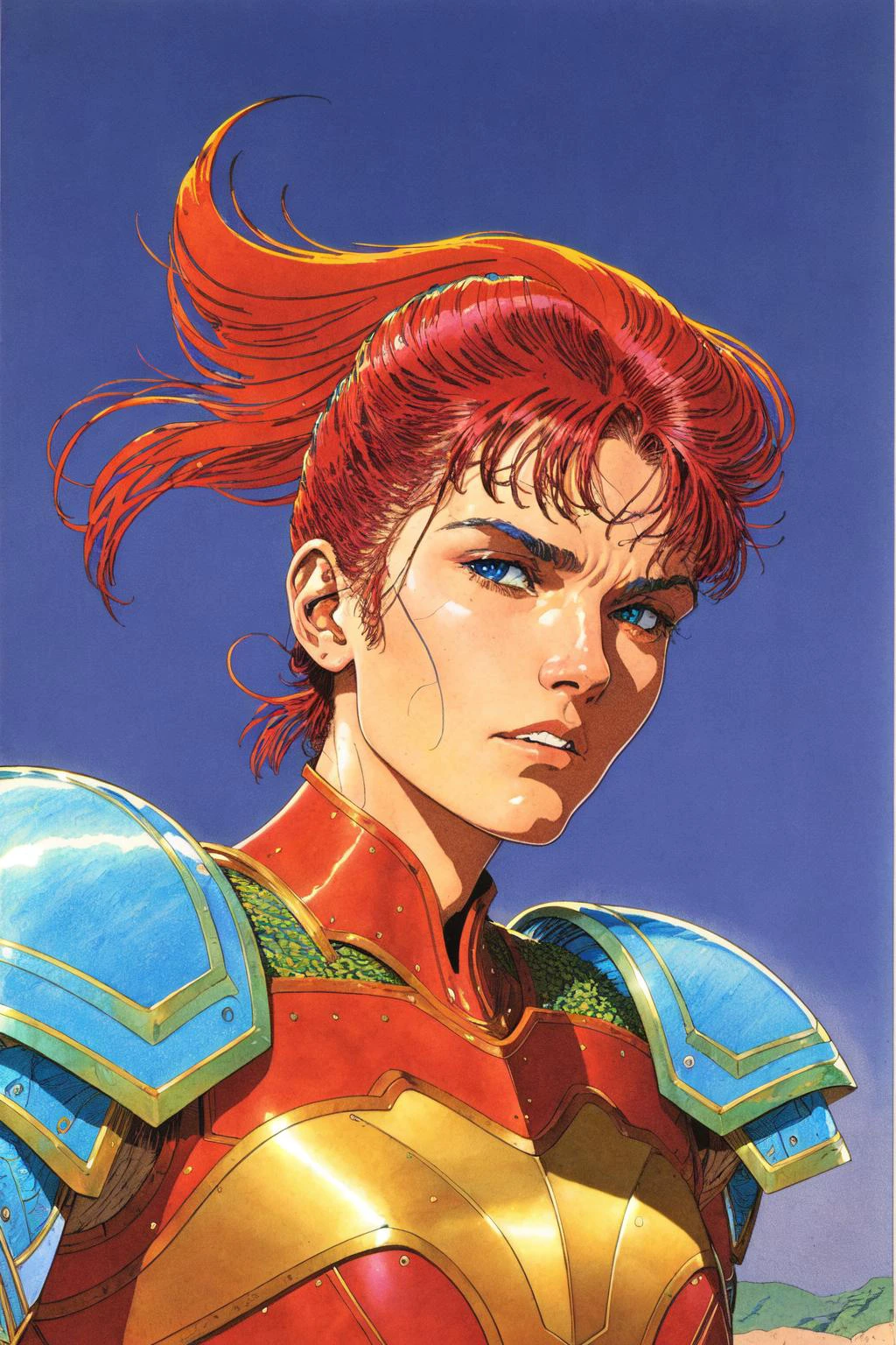 1 beautiful young woman, leaning forward,
warrior, battle, armor
dramatic lighting
Jean Moebius Giraud
1980
ink sketch