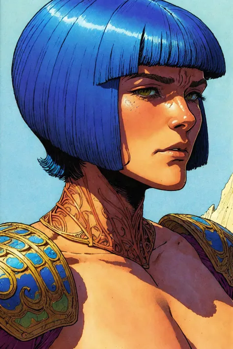 1 beautiful young woman, closeup, short hair
warrior, battle, armor, monsters
best shadow
high contrast
Jean Moebius Giraud
ink sketch