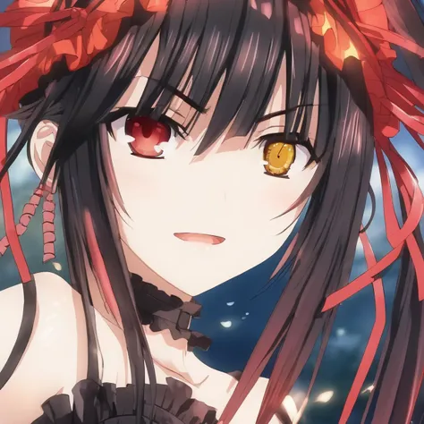 tokisakikurumi,heterochromia <lora:kurumiXL2:0.9>, (best quality), ((masterpiece)), (highres), (an extremely delicate and beautiful)