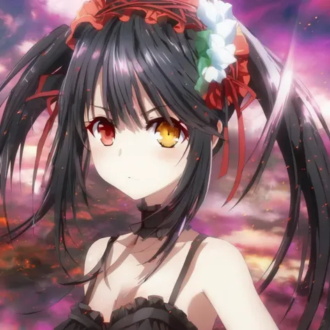 tokisakikurumi,heterochromia <lora:kurumiXL2:0.9>, (best quality), ((masterpiece)), (highres), (an extremely delicate and beautiful),