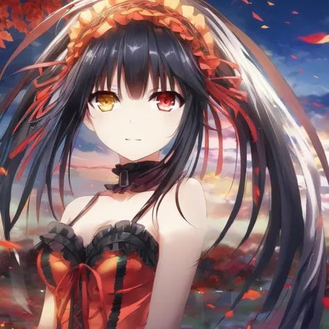 tokisakikurumi,heterochromia <lora:kurumiXL2:0.9>, (best quality), ((masterpiece)), (highres), (an extremely delicate and beautiful),