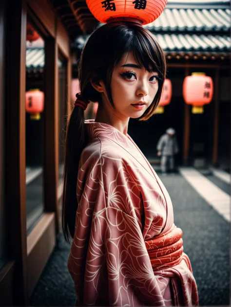 cinematic photo of a beautiful japanese girl