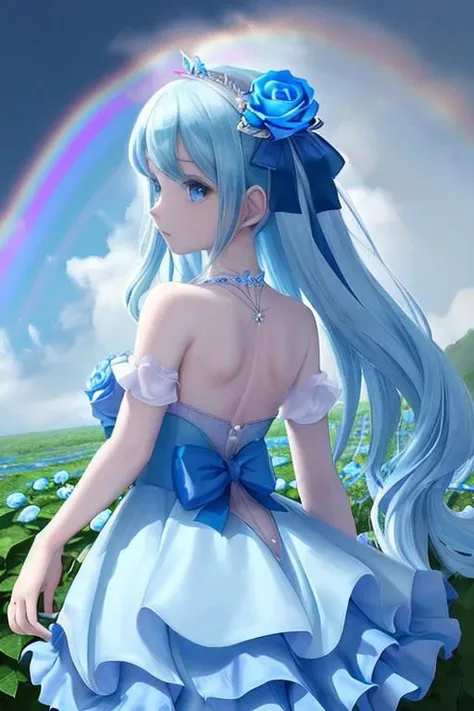 It is the blue cyristal rose that grows in under rainbow