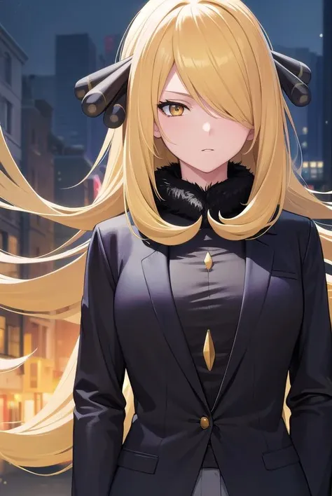 pokemoncynthia, <lora:pokemoncynthia-lora-nochekaiser:1>,
pokemoncynthia, blonde hair, hair ornament, hair over one eye, long hair, (yellow eyes:1.5),
BREAK black coat, black pants, black shirt, coat, fur collar, fur trim, fur-trimmed sleeves, pants, shirt,
BREAK looking at viewer, upper body, full body, (cowboy shot:1.5),
BREAK outdoors, nature, sky,
BREAK <lyco:GoodHands-beta2:1>, (masterpiece:1.2), best quality, high resolution, unity 8k wallpaper, (illustration:0.8), (beautiful detailed eyes:1.6), extremely detailed face, perfect lighting, extremely detailed CG, (perfect hands, perfect anatomy),