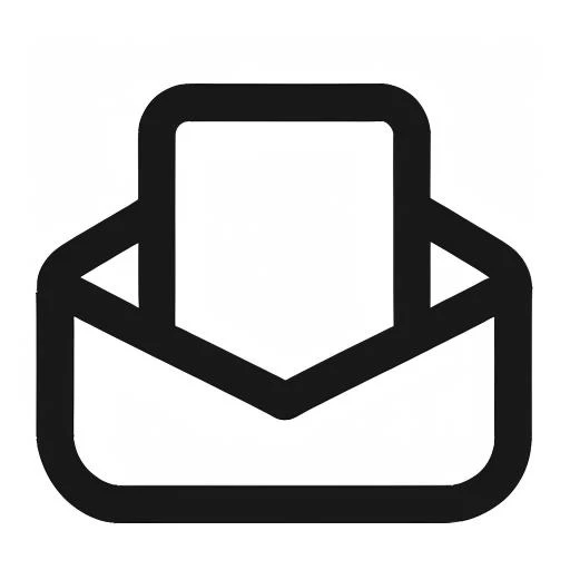 (email icon),icon,smooth,white_background,
(Minimalism),monochrome,vector,best quality,masterpiece,