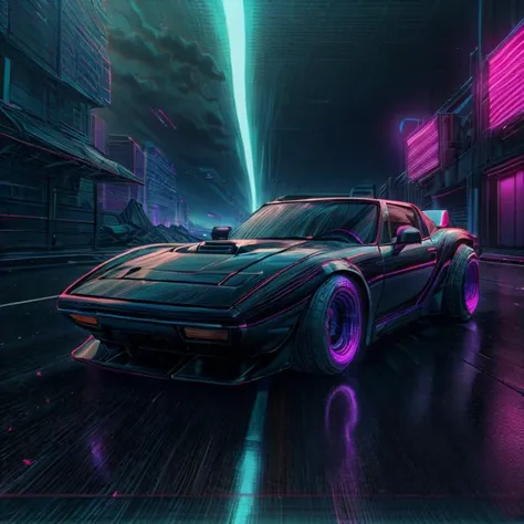 (best quality, masterpiece:1.2), strong shadows, <lora:add_detail:0.75>, <lora:sharpen-soften:0.25>, <lora:realistic:0.35> establishing shot of PhilipCipher driving a cool widebody sports car convertible, an older handsome lead actor with a goatee, BREAK
focus on character, visible through windshield, ( <lora:RetrowaveTech:1> retrowavetech synthwave darkwave theme:1.1)
<lora:epi_noiseoffset2:0.8>, Microgeometry, skin elasticity, light scattering through hair, ambient occlusion, multi-layer skin shading, facial muscle simulation, iris and pupil rendering, advanced color grading <lora:hd_helper_v1:1> <lora:conceptWB_v1:0.7>