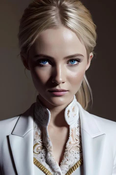 hyper detailed, realistic, intricate detail, photoreal, photo, highres, absurdres, fine detail, freyaallan in white blazer looking at viewer, waist shot, hyper detailed, realistic, intricate detail, photoreal, photo, highres, absurdres, photorealistic <lyco:locon_freyaallan_v1_from_v1_64_32:1.0>